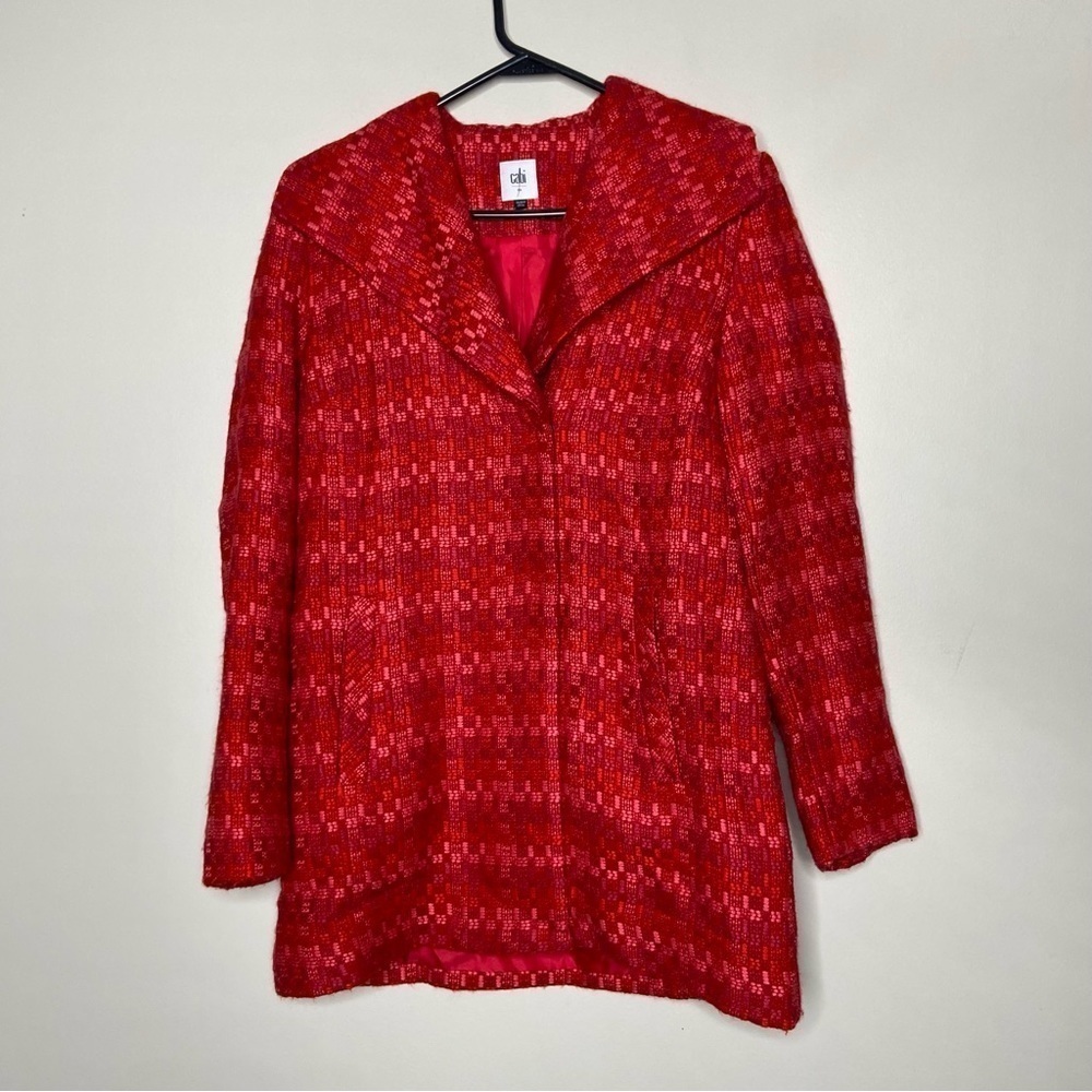 CAbi Sloan Tweed Wool Blend Jacket Style 3031 Size XS